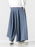 Chinese Style Men's Plus Size Wide Leg Pants