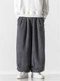 Men‘s Vintage Trend Corduroy Textured Loose Pants