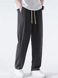 Men's Summer Breathable Ice Silk Loose Straight Leg Casual Pants