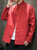 Men's Casual Stand Collar Windproof Relaxed Fit Jacket