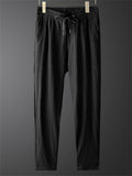 Men's 2Pcs Korean Style Texture Single Breasted Pockets Solid Color Outfits