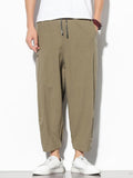 Men's Summer Comfort Simple Loose Fit Elastic Waist Carrot Pants