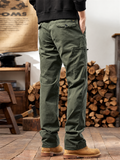 Men's Cozy Elastic Waist Casual Cargo Pants