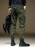 Men's Slim Fit Rugged Cotton Tactical Cargo Pants