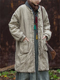 Women's Winter Zen Style Ramine Tie-dye Stand Collar Coat