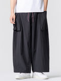 Men Japanese Style Baggy Oversized Streetwear Multi-pocket Cargo Pants