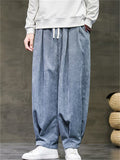 Men's Winter Thicken Comfy Loose-Fit Corduroy Bloomers Pants