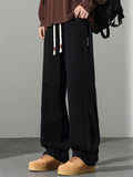 Men's Comfy Elastic Waist Loose Fit Straight Leg Casual Pants