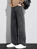 Men's Retro Streetwear Loose Straight Leg Denim Pants