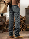 Men's Cozy Elastic Waist Casual Cargo Pants