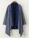 Men's Chinese Ethnic Zen Style Reversible Irregular Hem Cardigan Jackets