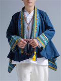 Retro Men's Ramie Ethnic Style Cardigan Top