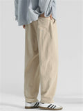 Mens Linen Cotton Drawstring Relaxed Fit Casual Carrot Pants