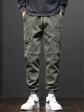Men's Cool Comfy Drawstring Ankle-tied Cargo Jogger Pants