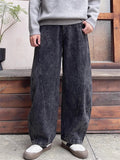 Japanese Style Retro Cotton Scimitar Cropped Jeans for Men