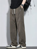 Men's Comfy Breathable Mid Waist Loose Fit Casual Cargo Pants