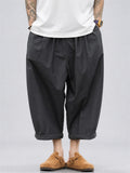 Men's Japanese Cityboy Style Balloon Crop Summer Pants