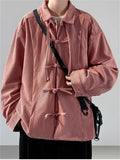 Men's Solid Color Long Sleeve Lapel Tang Suit Jacket