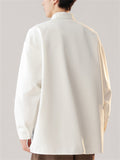 Oriental Style Men's Stand Collar Embroidered Long Sleeve Shirts