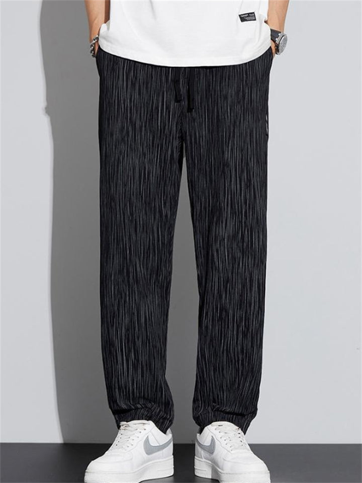 Men's Ultra-Soft Cooling Texture Ice Silk Pants for Summer