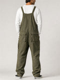 Mens Multi Pocket Tactical Cargo Bib Overalls Workwear Jumpsuit