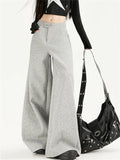 Women's High Waisted Wide Leg Casual Loose Fit Scimitar Sweatpants