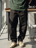 Men Japanese Style Loose Fit Cotton Chino Pants