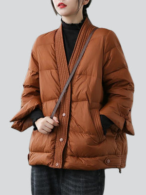 Women's Super Warm White Duck Down Coats for Winter