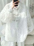Mens Fashion Chinese Style Long Sleeve Fringe Shirt