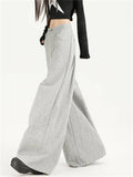 Women's High Waisted Wide Leg Casual Loose Fit Scimitar Sweatpants
