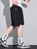 Men's Quick Dry Letter Print Drawstring Casual Bermuda Shorts