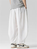 Men's Retro Summer Solid Color Scimitar Cropped Pants