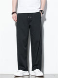 Men's Japanese Style Straight Leg Casual Pants