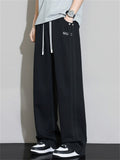 Men Casual Drawstring Sweatpants Baggy Wide Leg Lounge Pants