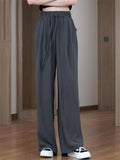 Women's High Waisted Drape Loose Flowy Palazzo Pants