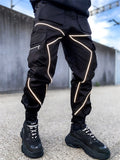 Men's Cool Streetwear Reflective Cargo Jogger Pants