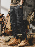 Men's Cool Tactical Cargo Jogger Pants with Multi Pockets