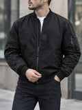 Men Casual Zip Up MA 1 Military Bomber Flight Jacket