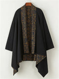 Men's Chinese Ethnic Zen Style Reversible Irregular Hem Cardigan Jackets