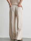 Men's Old Money Style Drawstring Casual Wide Leg Summer Pants
