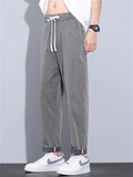 Men's Summer Comfy Regular Fit Drawstring Cropped Pants