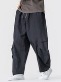 Men Japanese Style Lightweight Baggy Techwear Cargo Pants