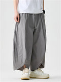 Summer Men's Loose Comfy Wide Leg Cropped Pants