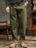Men's Amekaji Vintage Style Utility Straight Cargo Pants