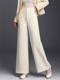 Women's Trendy High Waisted Wide Leg Dress Pants with Pockets
