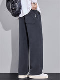 Men's Warm Thermal Lined Drape Twill Knitted Casual Pants