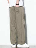 Men's Japanese Style Straight Leg Casual Pants