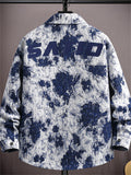 Men's Ethnic Style Print Long Sleeve Lapel Jackets