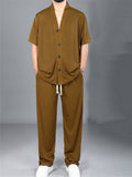 Men's Plus Size Ultimate Comfort Minimalist Lounge Set for Summer