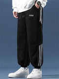 Streetwear Thickened Lambswool Blend Pants for Men